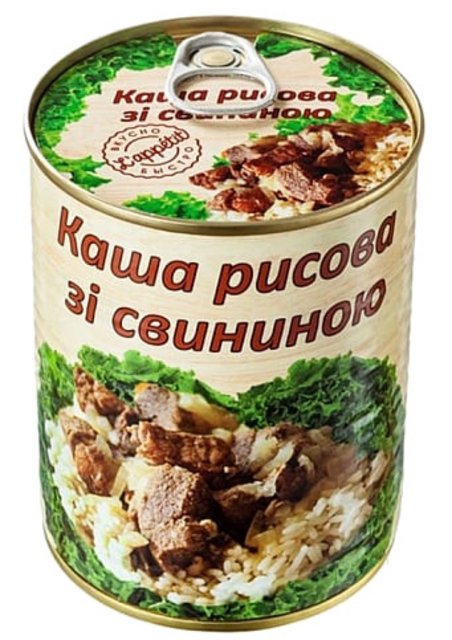 Каша L'APPETIT, рис, свинина, 340 г